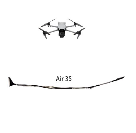 Cabo Flat Ptz Video Transmissão Para Drone Dji Air 3s