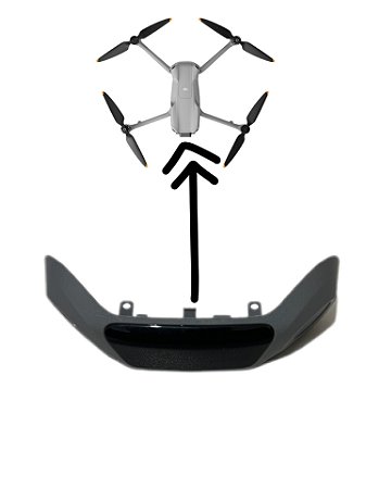 Carcaça Acabamento Sensor Frontal Drone Dji Air 3s