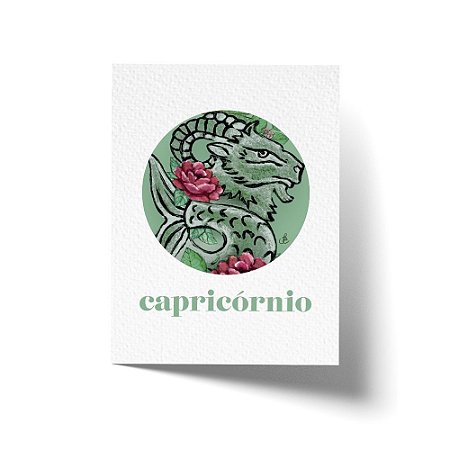 Cartão Comemorativo Signo Capricórnio