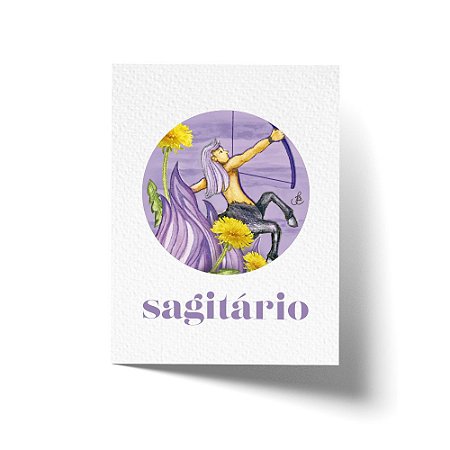 Cartão Comemorativo Signo Sagitário