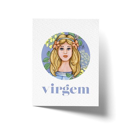 Cartão Comemorativo Signo Virgem