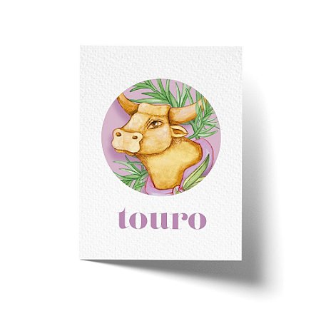 Cartão Comemorativo Signo Touro