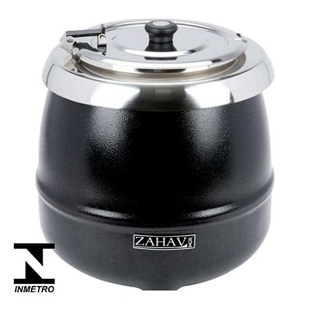 Sopeira Elétrica Zahav Inox 10 Litros Preta