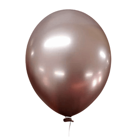 Balão Látex Alumínio Rose Gold 9'' Happy Day
