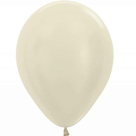Balão Látex Satin Marfim Sempertex 12"