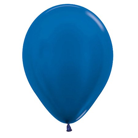 Balão Latex Metal Azul 12¨Sempertex