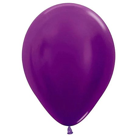 Balão Latex Metal Violeta 12¨Sempertex