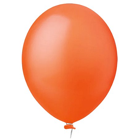 Balão Látex Liso Laranja 5'' Happy Day