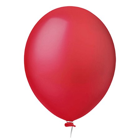 Balão Latex  Liso Vermelho Paixão 9" Happy Day