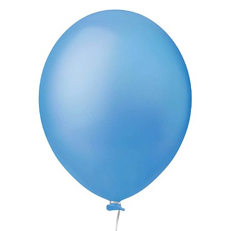 Balão Látex Liso Azul Celeste 11'' Happy Day