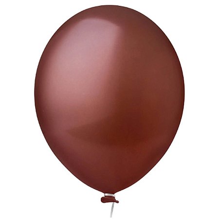 Balão Látex Liso Marrom 11'' Happy Day