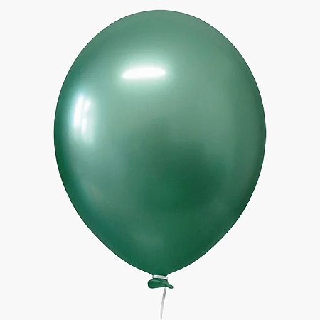 Balão Látex Alumínio Verde 16" (cromado) Happy Day