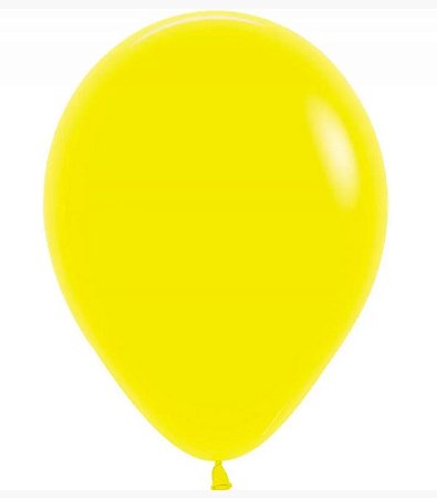 Balão Latex Fashion Amarelo 24" Sempertex