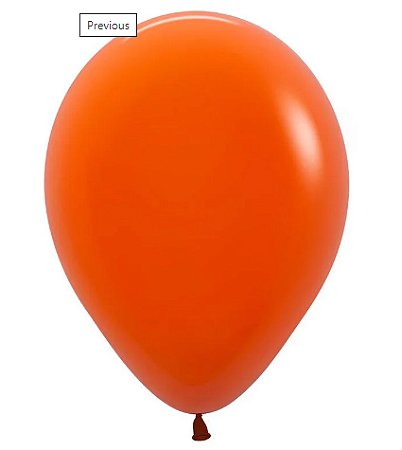 Balão Latex Fashion Laranja Por do Sol 24" Sempertex