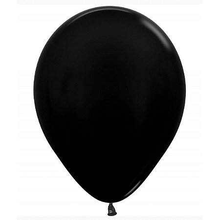 Balão Latex Fashion Preto 24" Sempertex