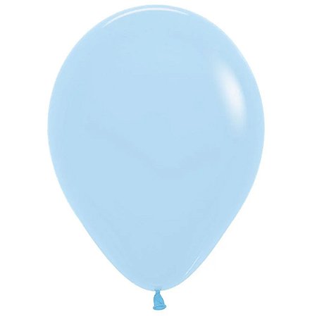 Balão Latex Pastel Mate Azul 24" Sempertex