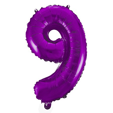 Balão GNR 16" Número 9 Pink