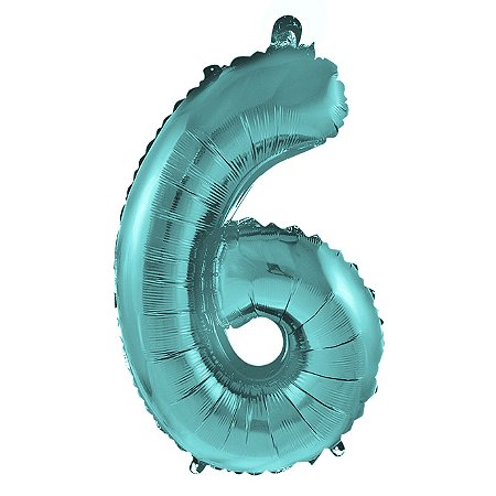 Balão PONTOF 16" Número 6 Azul