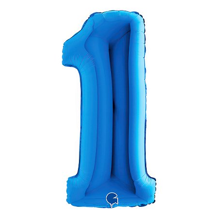Balão GRABO 40" Número 1 Blue