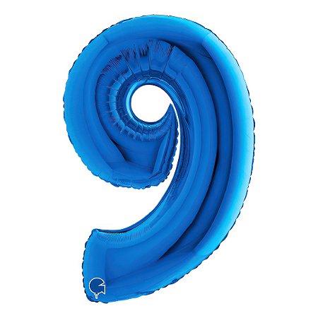 Balão GRABO 40" Número 9 Blue
