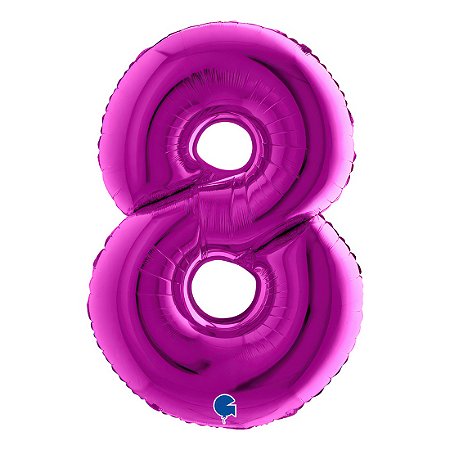 Balão GRABO 40" Número 8 Purple