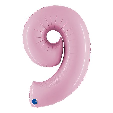 Balão GRABO 40" Número 9 Pastel Pink
