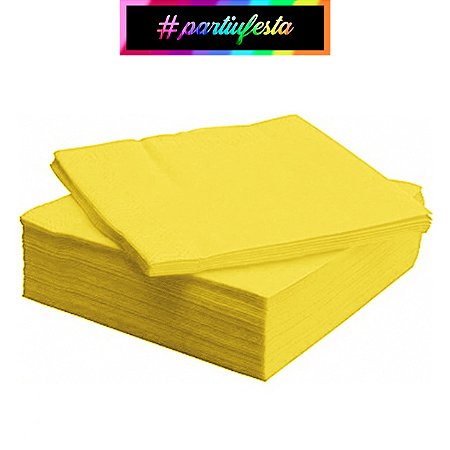 Guardanapo de Papel Amarelo #partiufesta