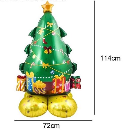 Balão árvore de natal.