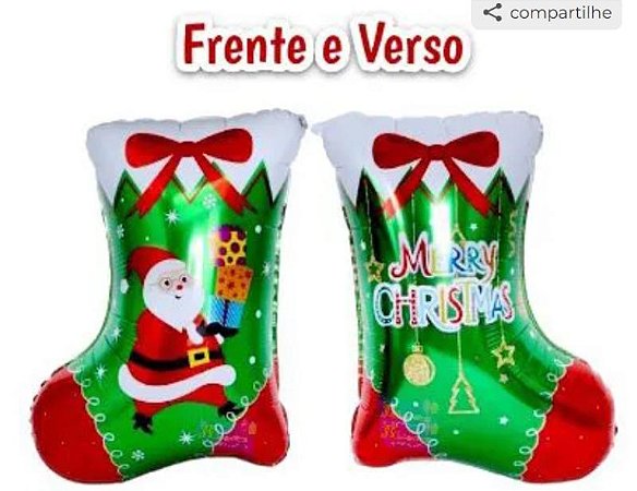 Balão meia papai Noel