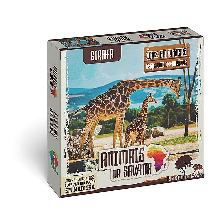 Jogo Quebra-cabeça 100 peças madeira mdf Leão Aquarela Brinquedos -  Magazine Stock