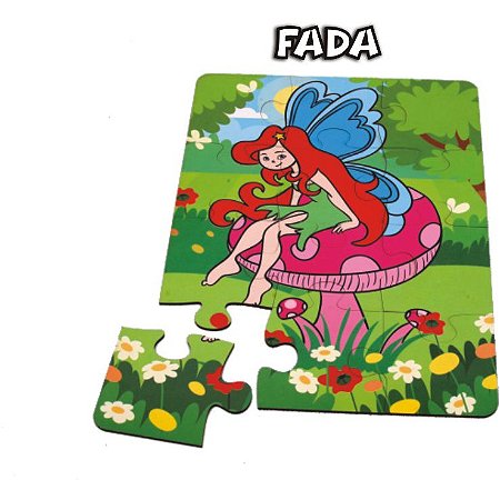 Jogo Quebra Cabeça Tabuleiro Mdf 30x21cm 12 Peças