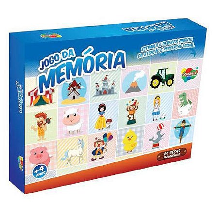 Jogo da Memoria Educativo Safari em Madeira +4 Anos 24 Pecas - Ri