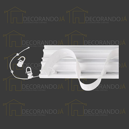 Kit Wave  50 metros - 50 metros de Fita Fácil + 25 metros de Cordão Wave + 500 Deslizantes Fita Fácil + 4 Terminais Plásticos