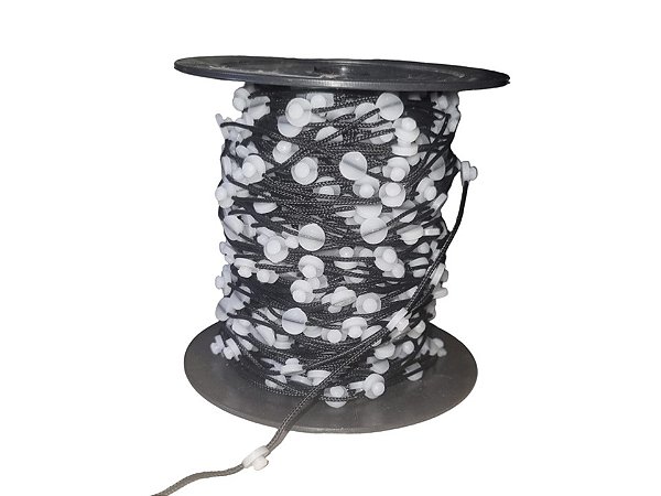CORDÃO LIMITADOR WAVE - 5X5cm - PRETO - ROLO C/ 50 ML