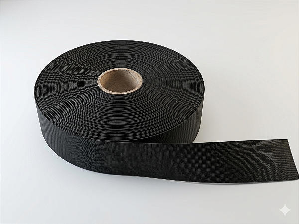 ENTRETELA TNT 150 GRAMAS - 10 CM - PRETO - ROLO COM 50 METROS