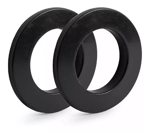 ILHOS REDONDO 28MM PRETO - COM 100 UNIDADES