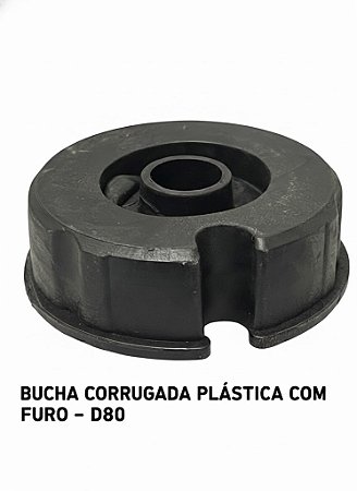 BUCHA D70 PLÁSTICA COM FURO - 4 UNIDADES
