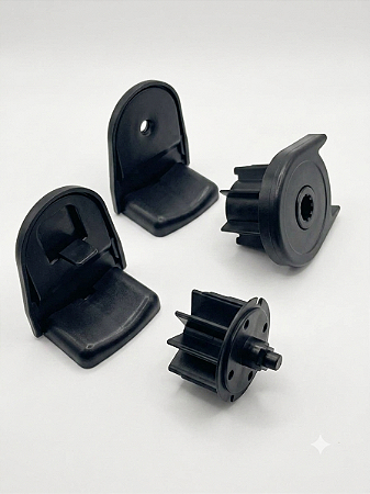 Kit Comando para Persiana/ Cortina Rolo - 38 - Linha Plus - Cor Preto - PACOTE COM 01 UNIDADES