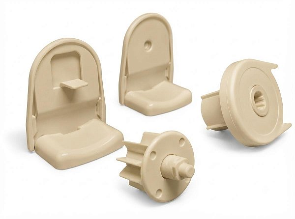Kit Comando para Persiana/ Cortina Rolo - 28 - Linha Plus - Cor Bege - PACOTE COM 01 UNIDADE