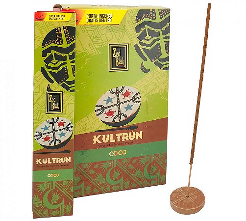 Kultrún Coco - Incenso Indiano Premium (Unitário)