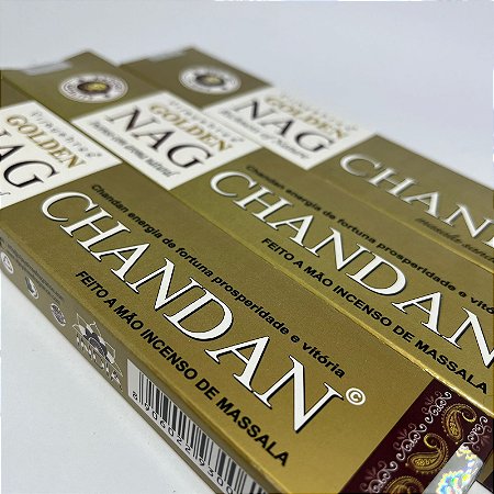 Incenso Golden Nag Chandan- Fortuna, prosperidade e vitória