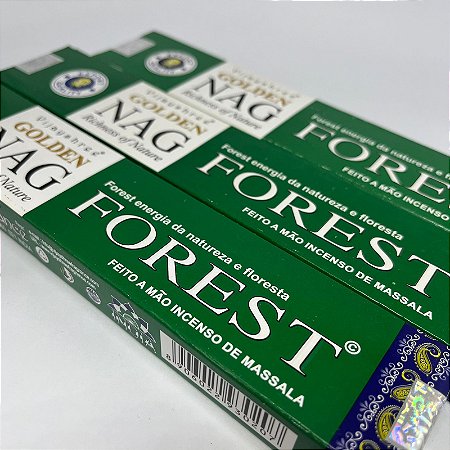 Incenso Golden Nag Forest - Energia da natureza