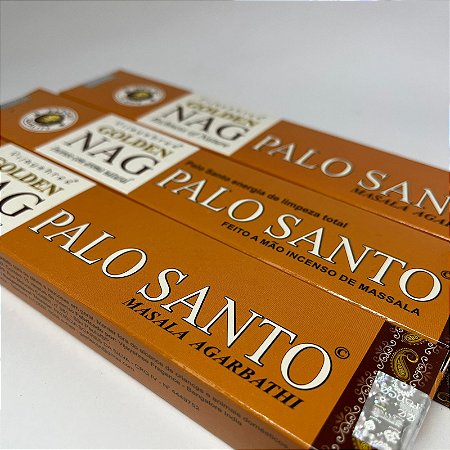 Incenso Golden Nag Palo Santo - Energia de limpeza total