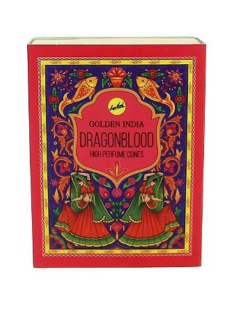 Incenso de Cone Golden India Dragon Blood