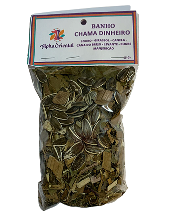 Banho de Ervas Naturais Chama Dinheiro 45gr