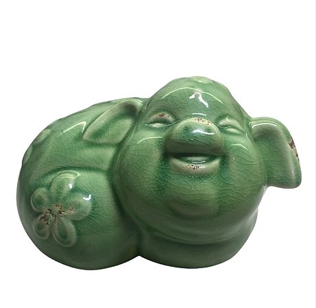 Porco de Cerâmica Chinesa 12cm