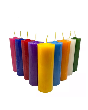 Vela 7 dias Colorida (Unitário)