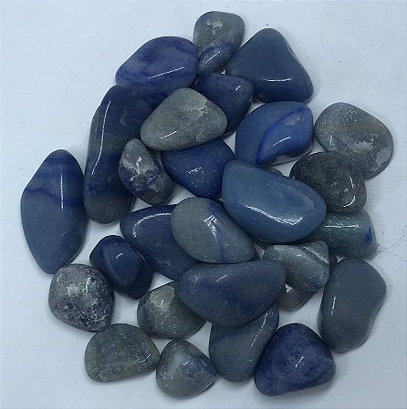 Quartzo Azul Rolada P - Paz , tranquilidade e compreensão