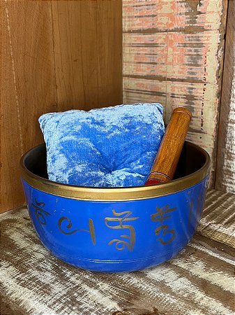 Tigela Tibetana Indiana - Azul G