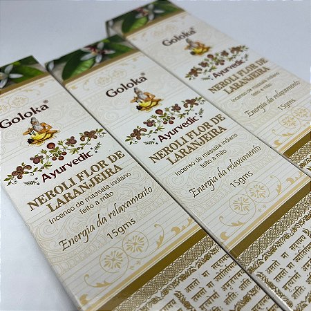 Incenso Goloka Neroli Flor de Laranjeira (Unitário)